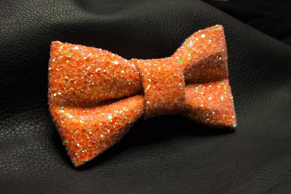 neon orange bow ties