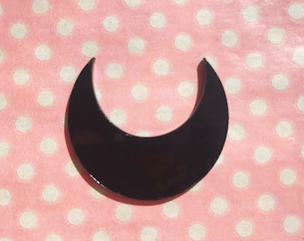 Black forehead crescent moon for cosplay