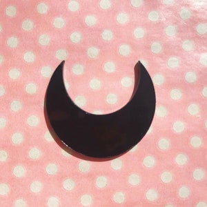 Croissant de lune front noir pour cosplay