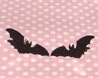 Cute black bat earrings