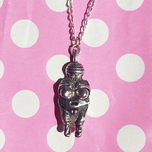Venus of Willendorf necklace or keychain keyring