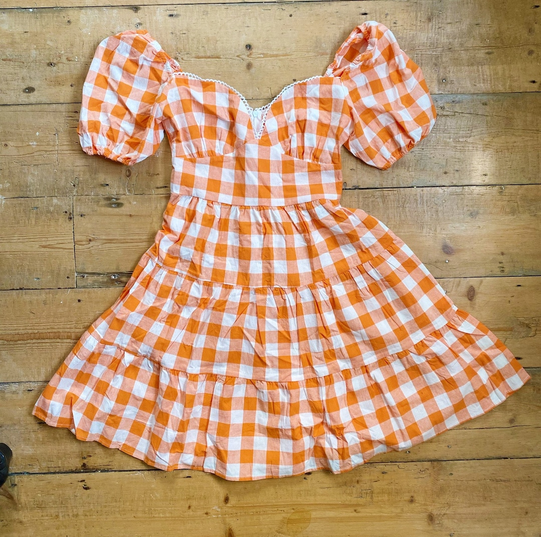 open lace back dress Official Tailgate Collection - Ivy Dress | Tennessee Check | Gameday College Football | State University | Women's Size M