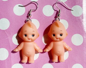 Kawaii baby doll pendientes o clip en Etsy España