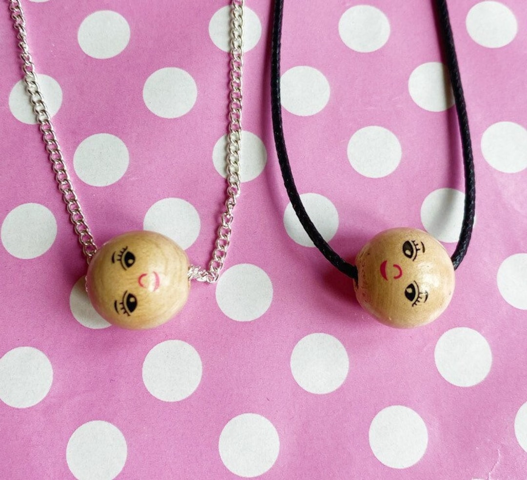 Creepy Doll Head Necklace Bead Etsy