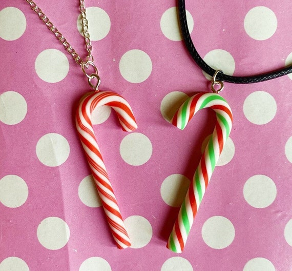 Amazon.com: Winter Holiday Stripe Red Green Enamel Peppermint Candy Cane  Star Christmas Word JOY Necklace For Teen Women .925 Sterling Silver :  Clothing, Shoes & Jewelry