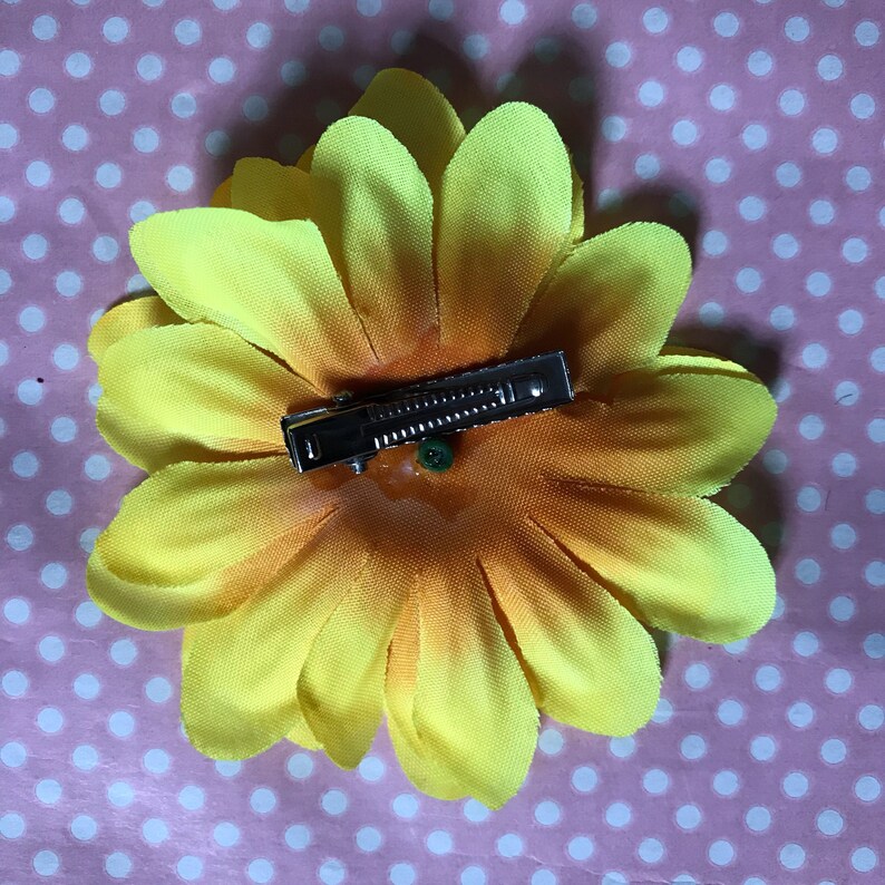 Pretty sunflower hair clip Etsy