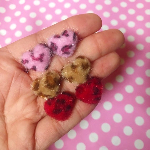 Red Leopard Studs Red Leopard Studs