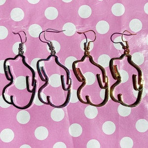 Funky Booty Ohrringe in Gold oder Silber Ohrstecker oder Clip