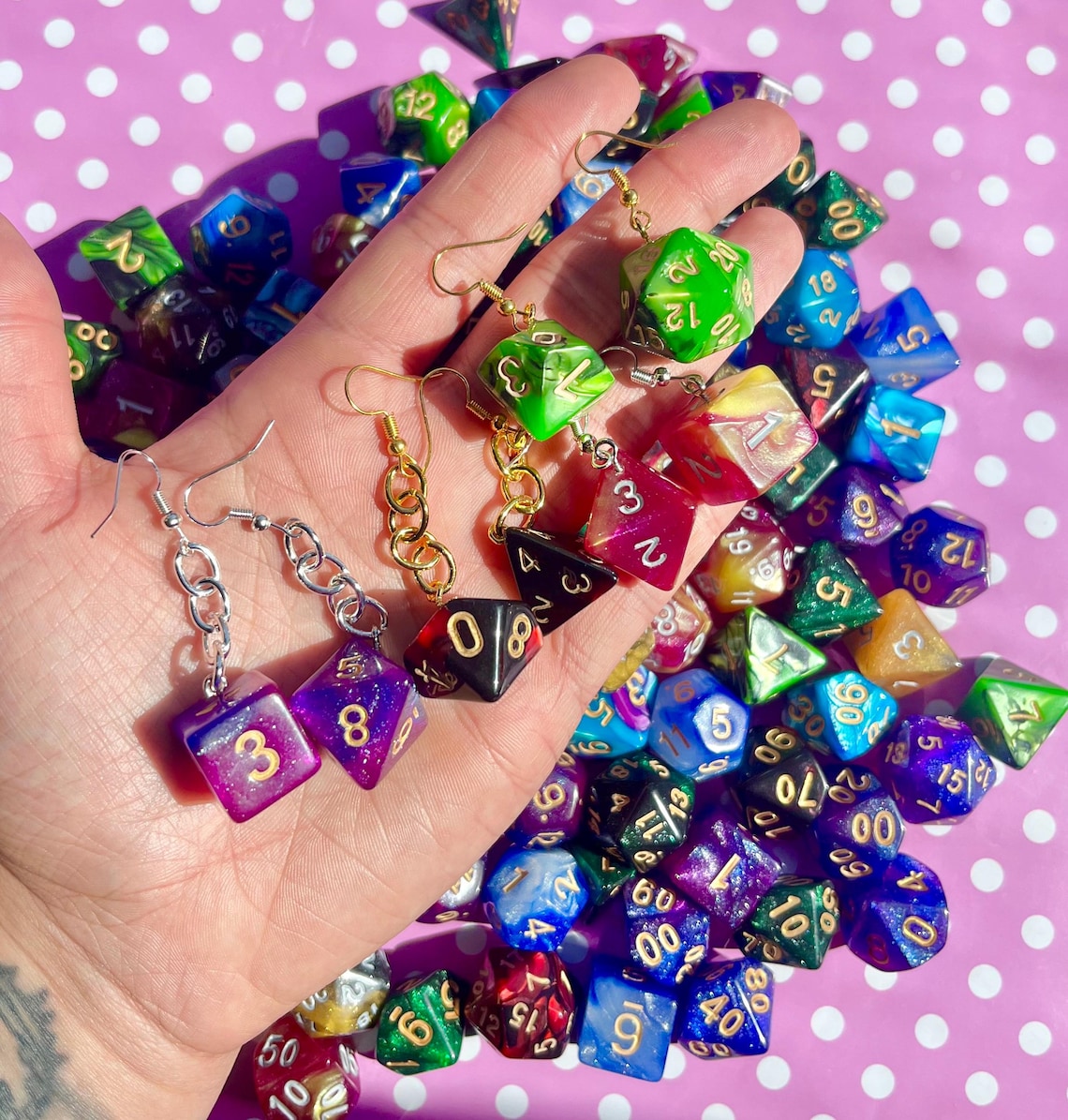 Unusual Dice Earrings