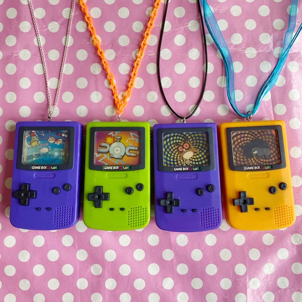 Vintage 2000 Pokemon Gameboy toy necklace Hoot hoot Donphan Magnemite