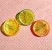 Kawaii citrus fruit hair clips 