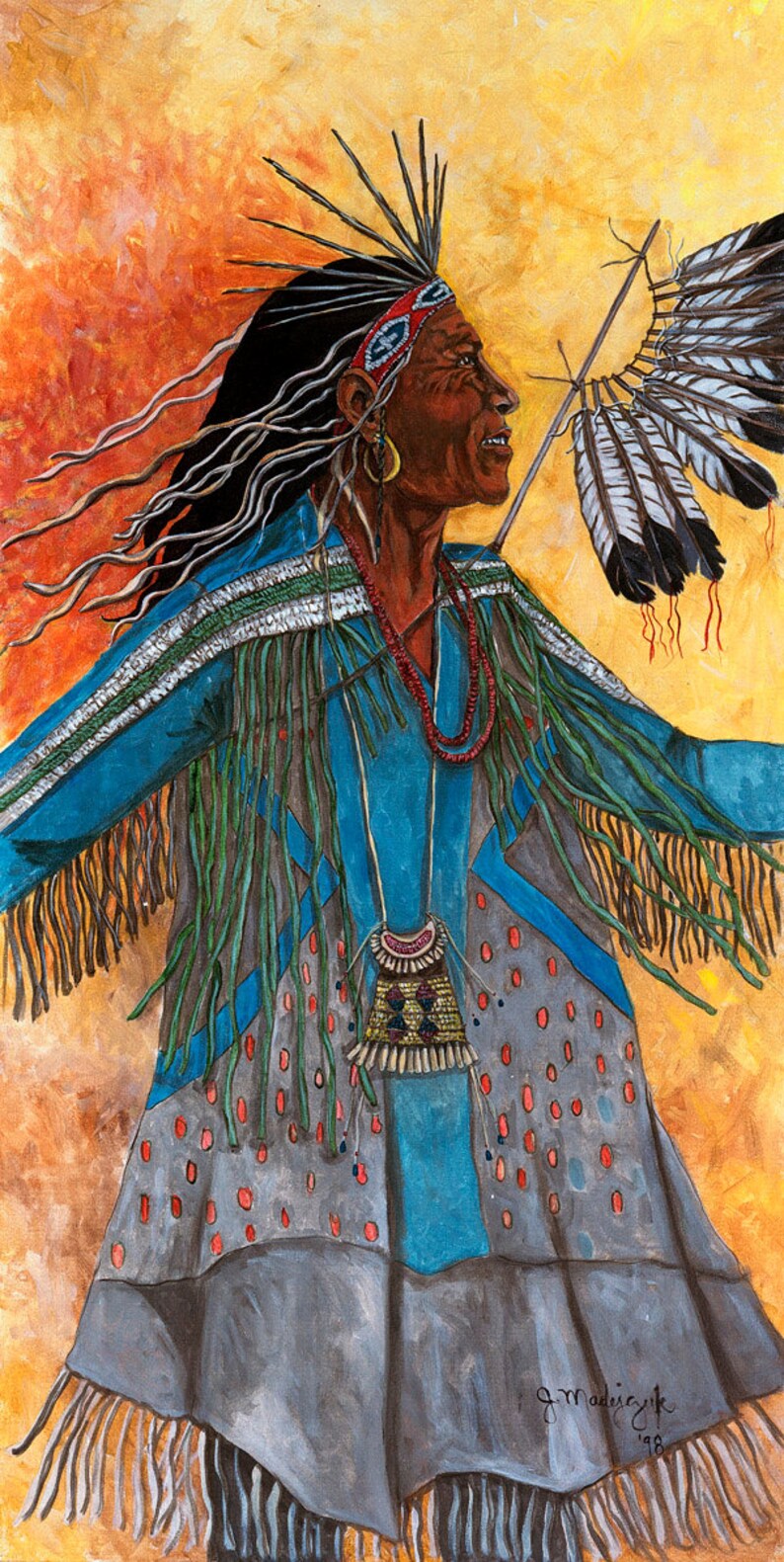 All that he See's Tribal paintings figural paintings Etsy