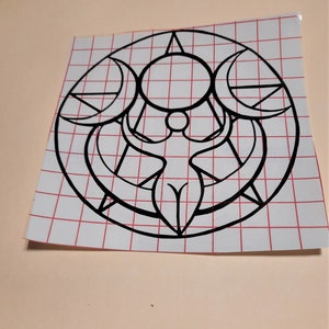 Triple Moon Goddess Decal