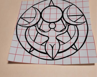 Triple Moon Goddess Decal