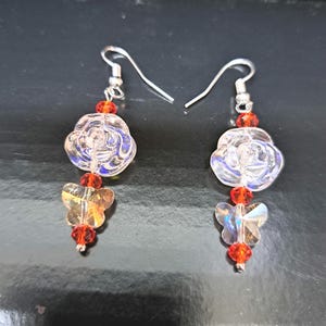Crystal Rose Earrings