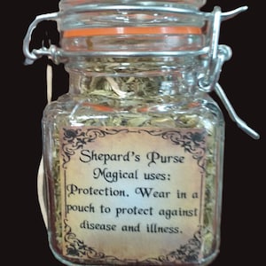 Shepard's Purse Jar & Herb