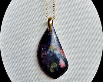 画材 Plum Jasper Genuine Natural Plum Blossom Jasper Flat Oval 35x45mm Gemstone