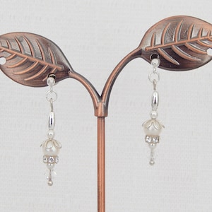 Classic Sterling Silver and Pearl Drop Earrings