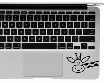 Adorable Peeking Giraffe - high quality vinyl sticker/decal - Macbook, Pro, & Air