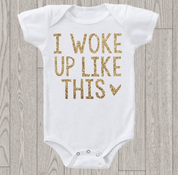 Gold baby onesie Clearance