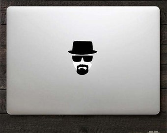 Heisenberg apple sticker quality vinyl Breaking Bad Walter White Macbook Pro Air