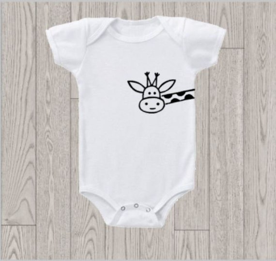 giraffe baby onesie