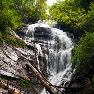 King Creek Falls, Mountain Rest, SC, Burrells Ford, Chattooga River Trail, Waterfalls, Waterfall, Vertical Photograph Print, Frannie Dilley
