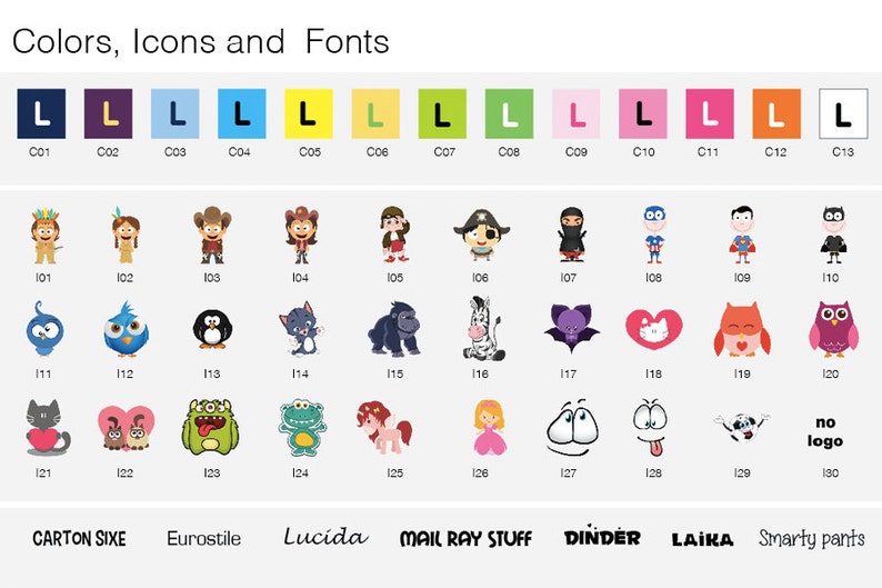 44 Medium Personalized Name Labels for Your Kids. Durable and Etsy