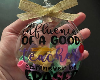 Personalized Teacher Christmas Gift, Teacher Gift, Teacher Christmas Ornament, Teacher Appreciation Gift
