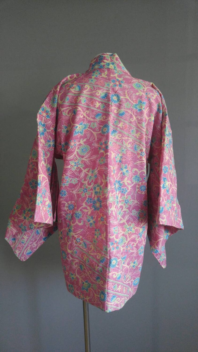 Vintage Haori Jacket Floral Kimono Japanese Haori Wool Kimono | Etsy