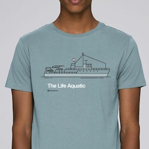 The Life Aquatic with Steve Zissou Wes Anderson Camiseta Unisex T-Shirt Movie All sizes Tenenbaum T shirt Tee Bill Murray Tenenbaum imagen 1