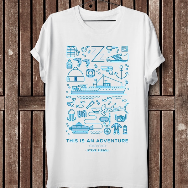 The Life Aquatic The Royal Tenenbaum  - Moonrise Kingdom Rushmore - T Shirt Camiseta T-Shirt  Wes Anderson