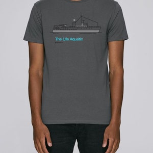 The Life Aquatic with Steve Zissou Wes Anderson Camiseta Unisex T-Shirt Movie All sizes Tenenbaum T shirt Tee Bill Murray Tenenbaum imagen 3