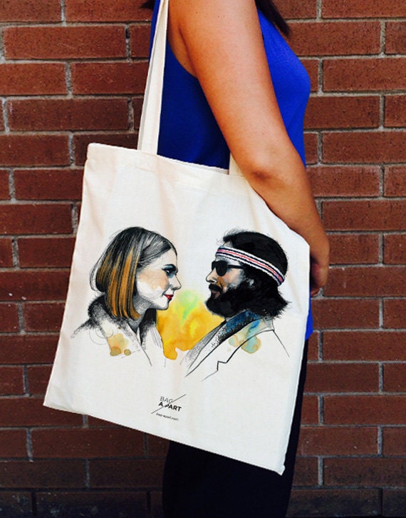 Margot & Richie Tenenbaum-the Royal Tenenbaums Tote Bag-homage 