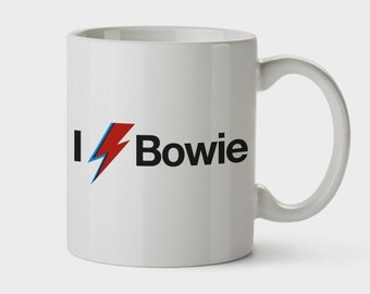 Taza Mug Cup David Bowie Tribute Ziggy Stardust Starman Music Artist Icon Love Lovers Cool Graphic Design Helvetica OhMyQuote