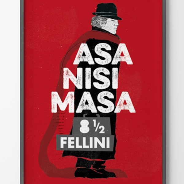 Plakat Fellini 8 1/2