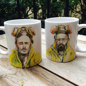 Pack 2 tazas Breaking Bad Walter White Jesse Pinkman Homenaje imagen 1