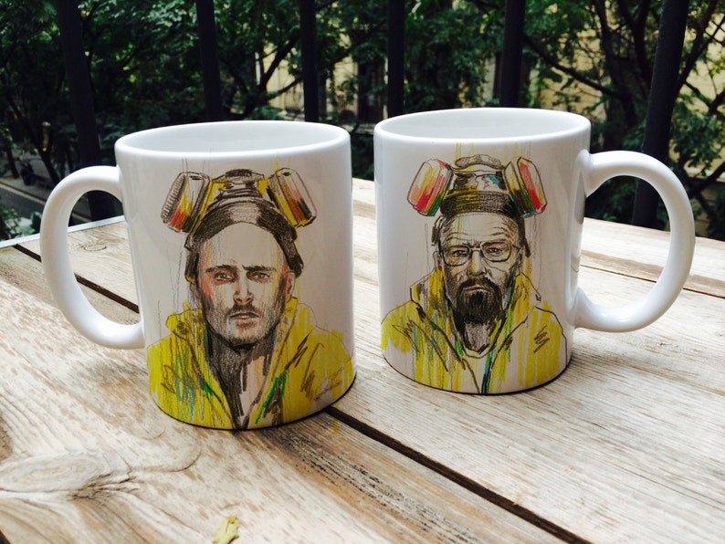 Pack 2 tazas Breaking Bad Walter White Jesse Pinkman Homenaje imagen 1