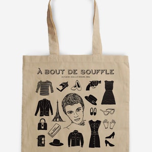 A bout de soufle-Tote Bag-Homage to J.L. Godard