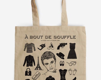 A bout de soufle-Tote Bag-Homage to J.L. Godard