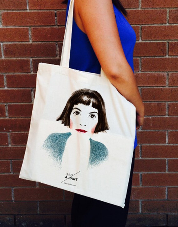 Audrey Tautou Amelie Tote Bag Cotton Bag Movie Bolsa Algodon Movie Totebag Ecologic Cool Gift Etsy UK