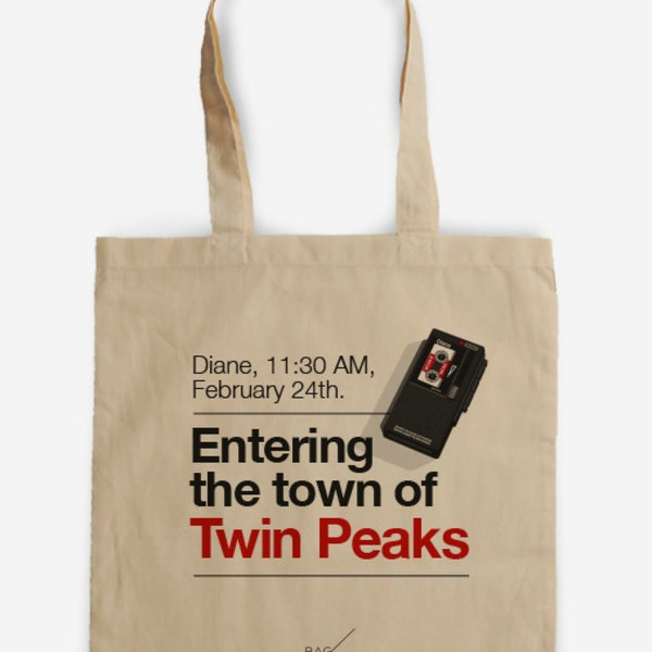 Tote bag Diane Twin Peaks, David Lynch