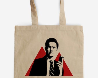 Tote bag  Homenaje a Twin Peaks - Agente Cooper - David Lynch