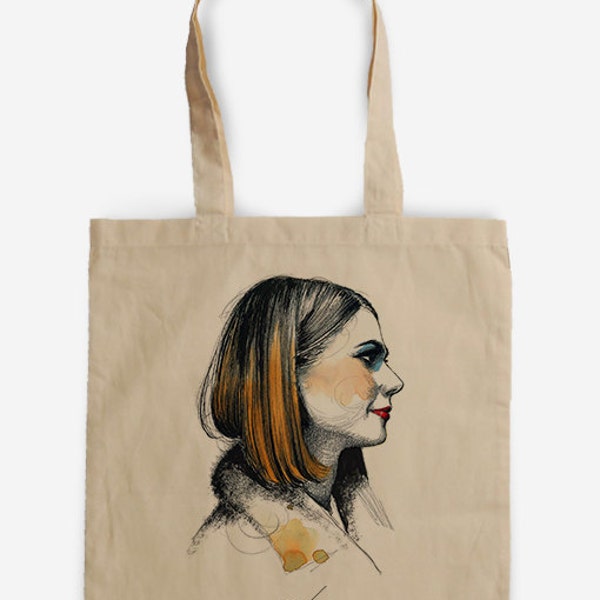 Margot Tenenbaum-The Royal Tenenbaums Tote Bag-Homage to Wes Anderson