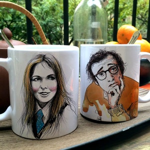 Pack 2 cups Woody Allen Diane Keaton image 1