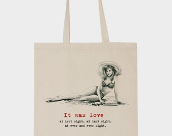Lolita Tribute Kubrick Tote Bag Totebag - Bag Fabric - Cotton bag Bag Tote Love Gift