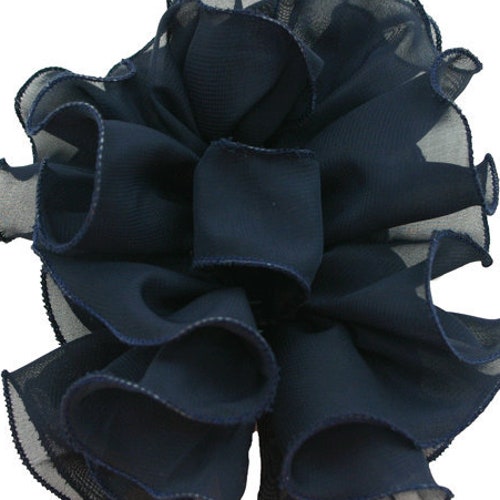 Chiffon Hair Clip Bow Medium Size Hair Jaw Clip With Chiffon Etsy