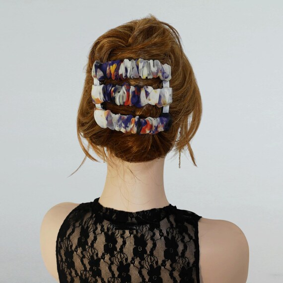 Peineta doble de gasa elástica: estilo moño y moño francés