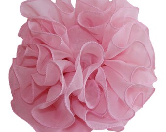 Fashion Womens Chiffon Rose Flower Bow Jaw Clip Barrette Hair Claw Gift DG Fashion Womens Chiffon Rose Flower Bow Jaw Clip Barrette Hair Claw Gift DG