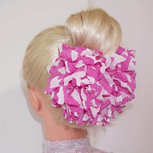 Pink Chiffon Flower Hair Claw Clip Bow: Wedding Hair Accessory